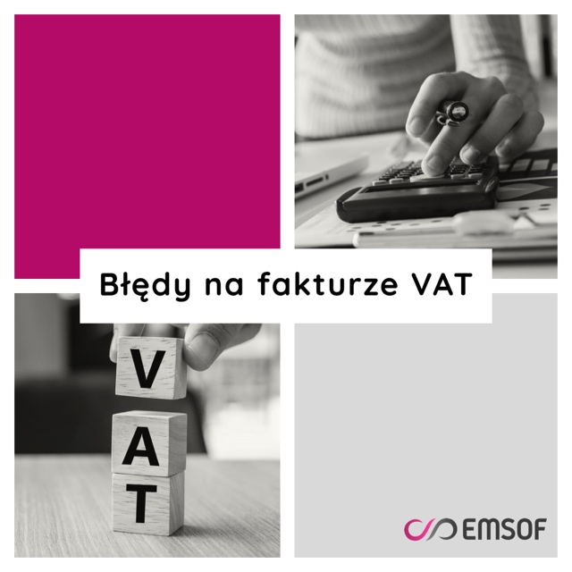 błędy na fakturze VAT